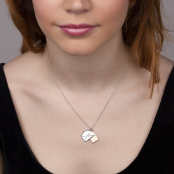 COLLAR SOBRE Y CARTA BICOLOR