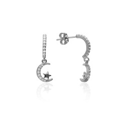 PENDIENTES CON MEDIO ARO...