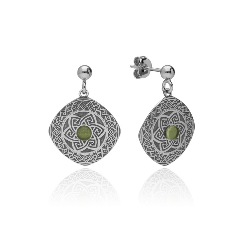PENDIENTES MANDALA ZIRCONIT