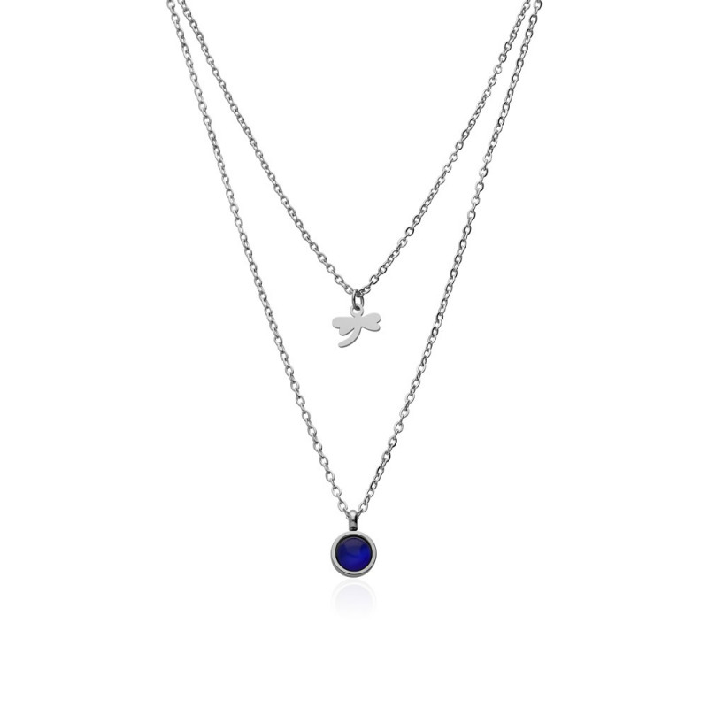 COLLAR LIBÉLULA ACERO