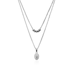 COLLAR VIRGEN MILAGROSA ACERO