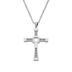 COLLAR CRUZ TORETTO ACERO