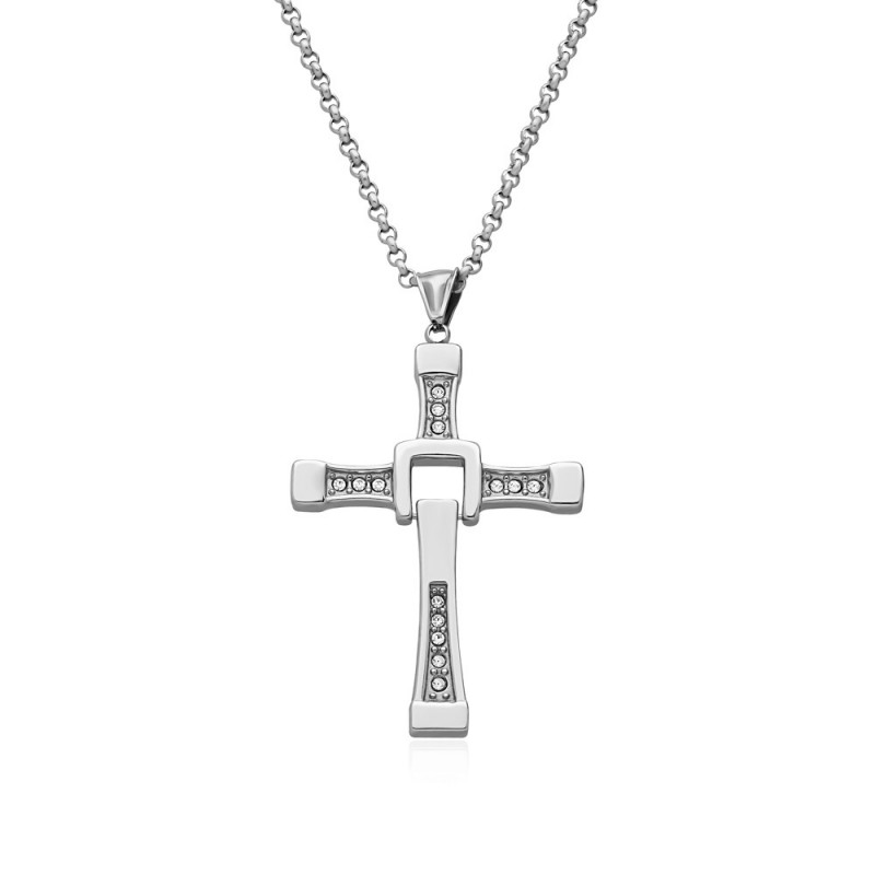 COLLAR CRUZ TORETTO ACERO