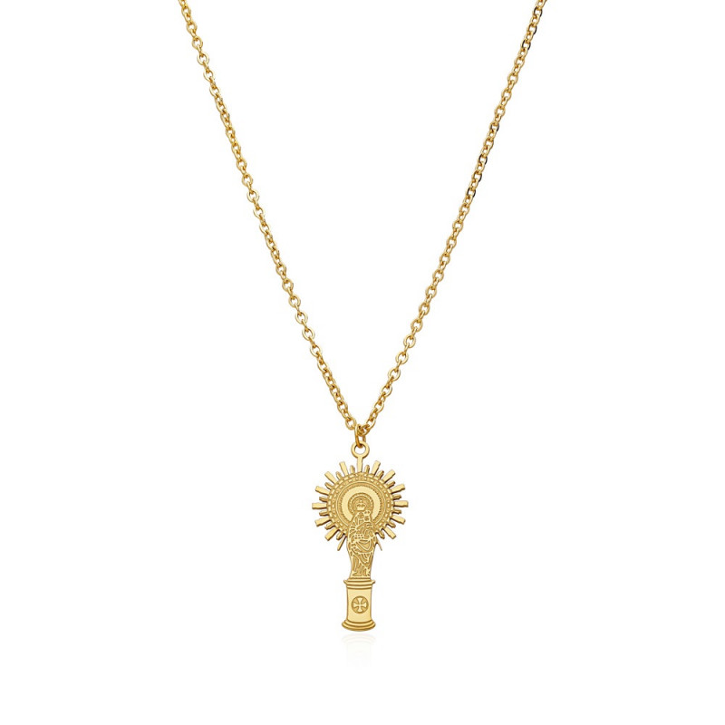 COLLAR VIRGEN DEL PILAR ACERO