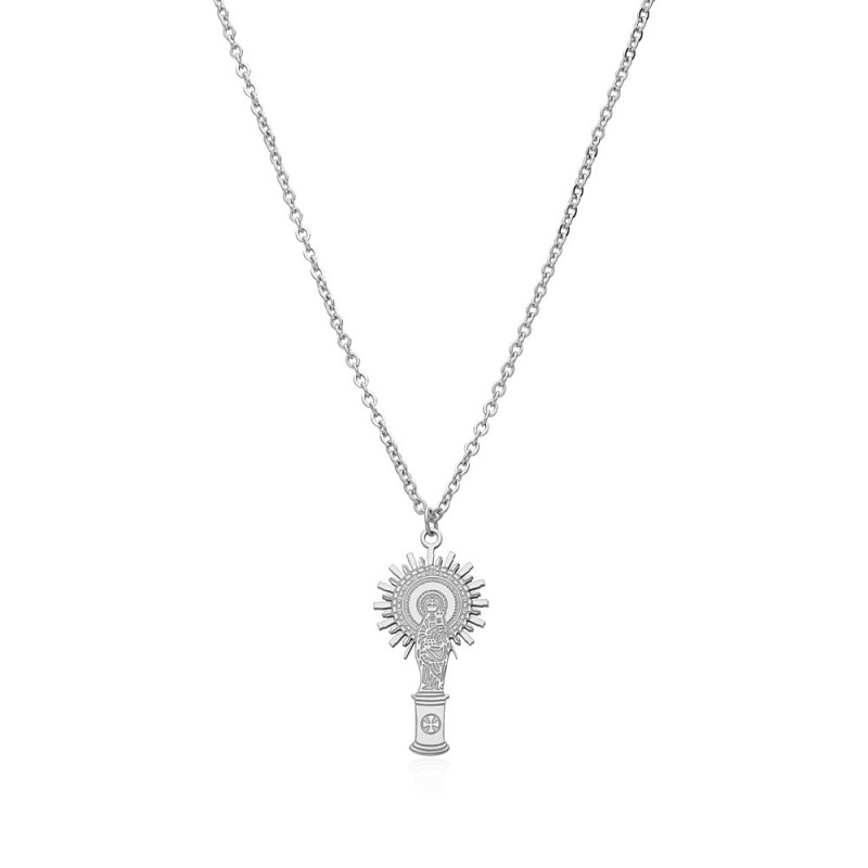 COLLAR VIRGEN DEL PILAR ACERO