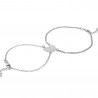 PULSERA CORAZÓN DIVIDIDO ( 2 EN 1)