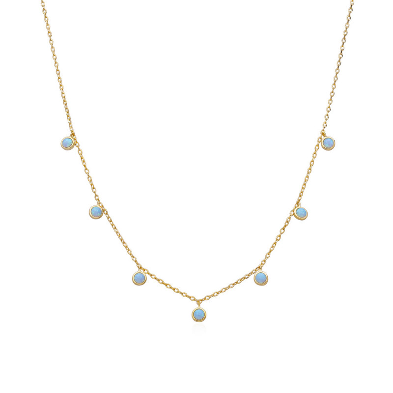 COLLAR OPALO AZUL