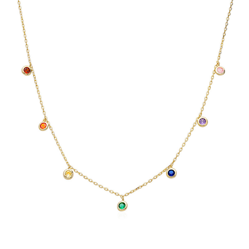 COLLAR CHATONES MULTICOLOR