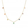 COLLAR CHATONES MULTICOLOR
