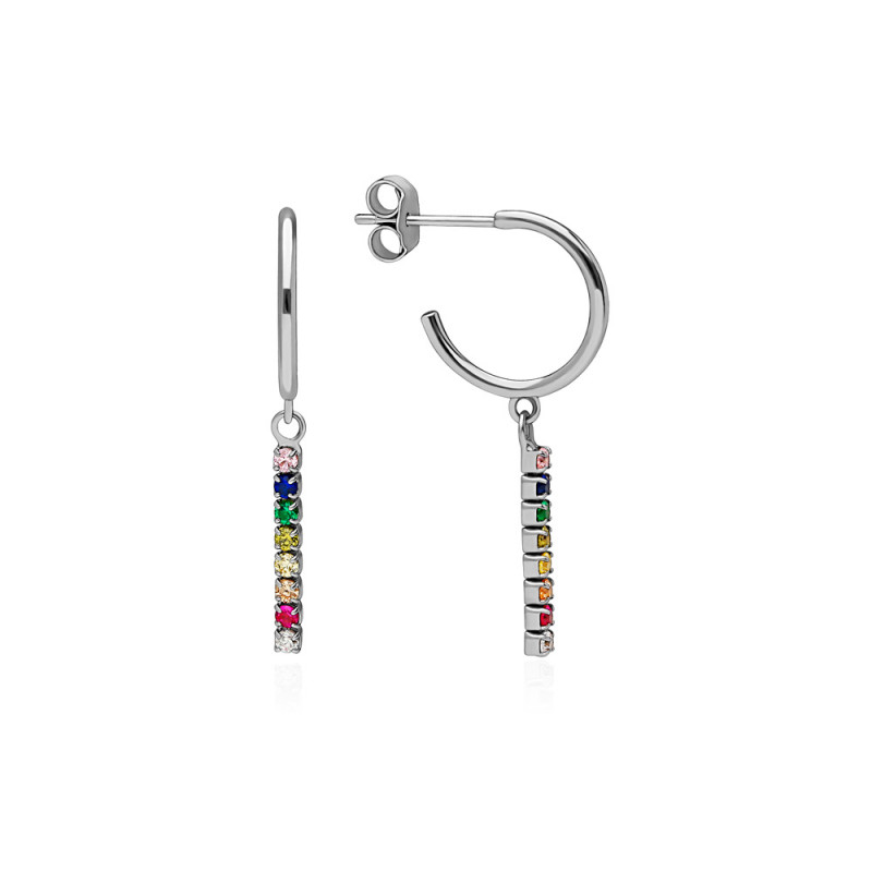 PENDIENTES RIVIERE CIRCONITAS COLORES