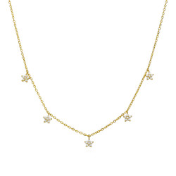 COLLAR ESTRELLAS. PLATA...