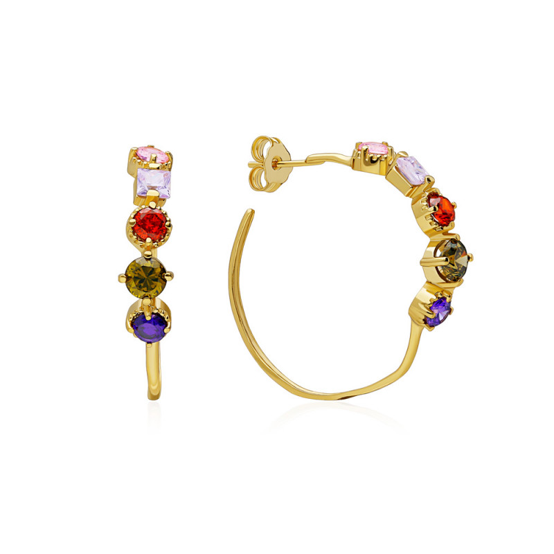 PENDIENTES ARO PARADISE. COLORES