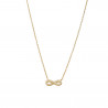 COLLAR INFINITO. PLATA CHAPADA ORO.