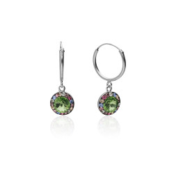 PENDIENTES ROSETÓN. SWAROVSKI.