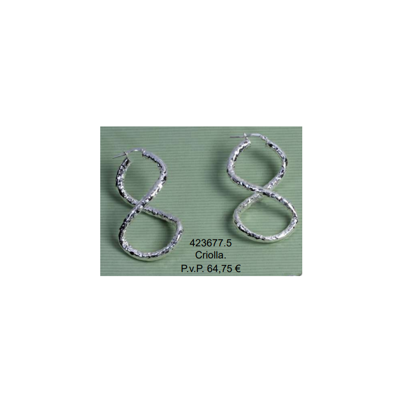 PENDIENTES AROS TORNEADOS PLATA DE LEY