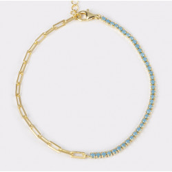 PULSERA DORADA CIRCONITAS...