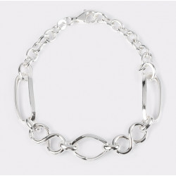 PULLSERA ESLABONES GRANDES. PLATA DE LEY