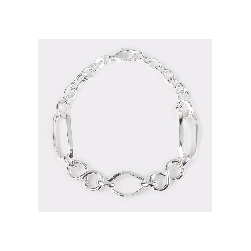 PULLSERA ESLABONES GRANDES. PLATA DE LEY