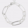 PULSERA ESLABONES. PLATA DE LEY