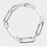 PULSERA ESLABONES. PLATA DE LEY