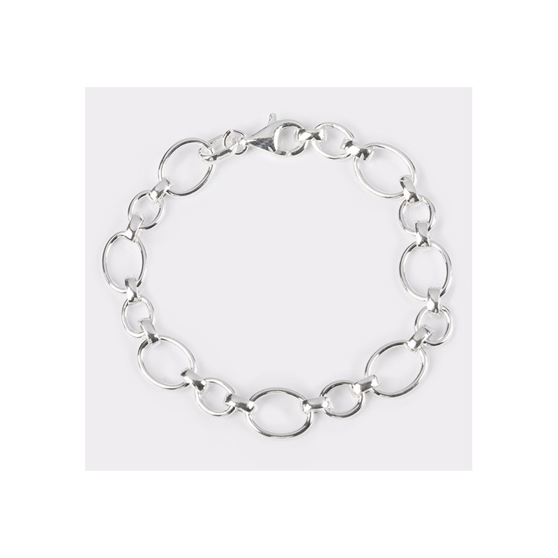 PULSERA ESLABONES. PLATA DE LEY.