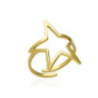 ANILLO AJUSTABLE GOLDEN STAR ACERO