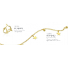 PULSERA ESTRELLAS CHAPADO.