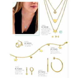 ANILLO AJUSTABLE GOLDEN STAR ACERO