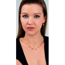 PENDIENTES BUHO. ACERO DORADO.