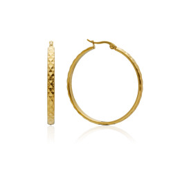 PENDIENTES ARO FACETADO....