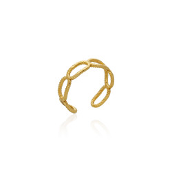 ANILLO MARINE. ACERO DORADO.