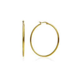 PENDIENTES ARO LISO. ACERO...