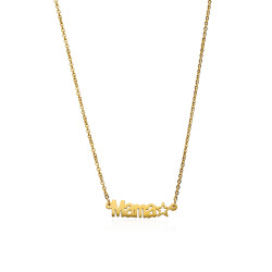 COLLAR ESTRELLA MAMA. ACERO...