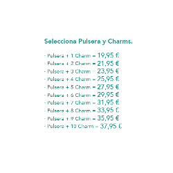 PULSERA LETTERS & SYMBOLS. PERLAS CULTIVADAS.ACERO DORADO