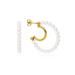 PENDIENTES ARO PERLAS....