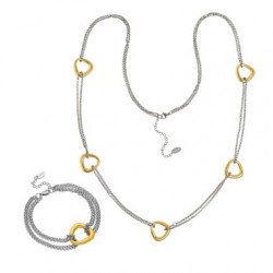 CONJUNTO COLLAR Y PULSERA ETHNICITY ACERO 316 L