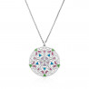 COLLAR MANDALA ESMALTADA PLATA DE LEY 925