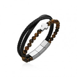 PULSERA CRUZ, CUARZO OJO...