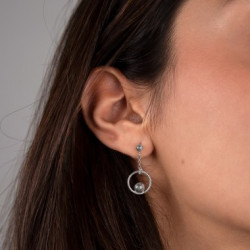 PENDIENTES KARMA PLATA DE...