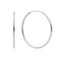 PENDIENTES ARO LISOS PLATA...