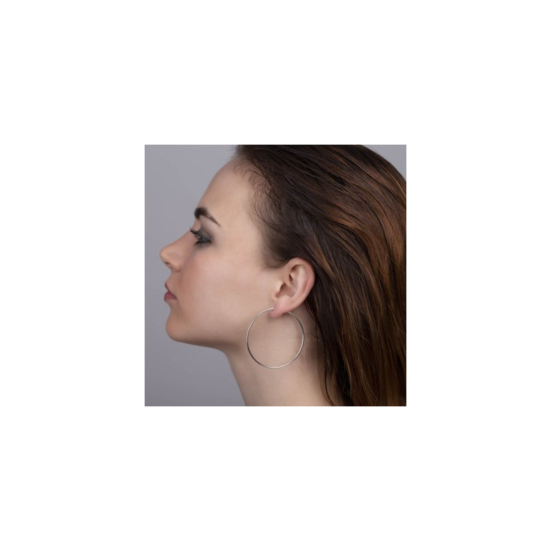 PENDIENTES ARO LISO PLATA DE LEY 925