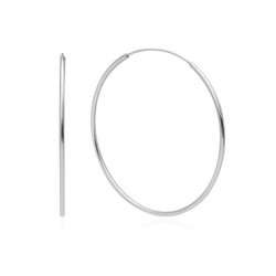 PENDIENTES ARO LISO PLATA DE LEY 925