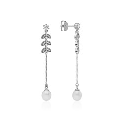 PENDIENTES LARGO MABI PERLA...