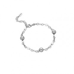 PULSERA PERLAS Y PLATA DE LEY