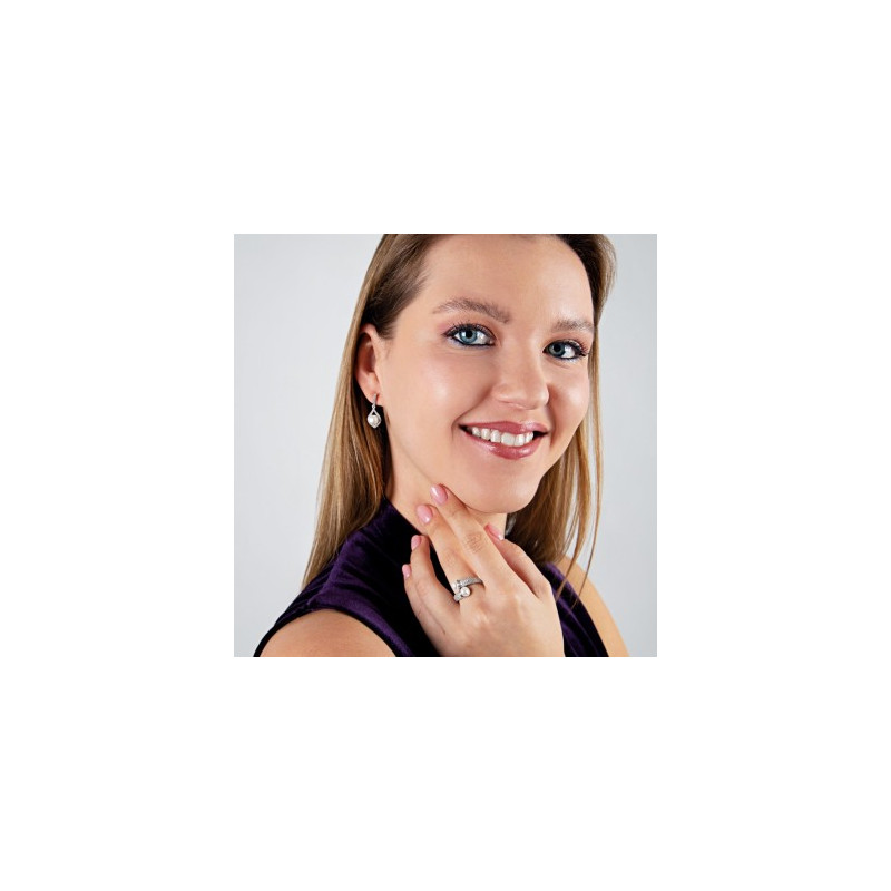 PENDIENTES LARGO PERLA PLATA DE LEY