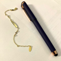 PULSERA PLACA Y CRUCES...