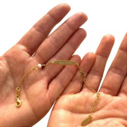 PULSERA PLACA Y CRUCES PLATA LEY 925