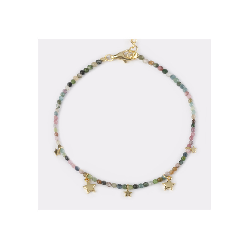 PULSERA ESTRELLITAS Y TURMALINA